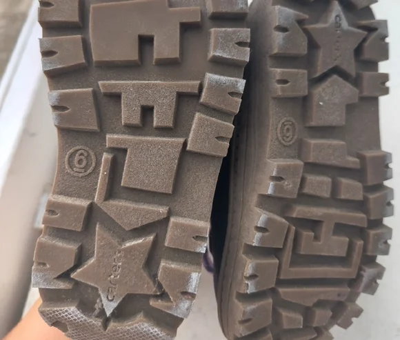 Carter's Purple and Brown Kids Boots - Picture 5 of 5